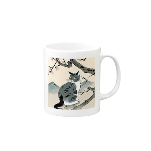 浮世絵猫 Mug