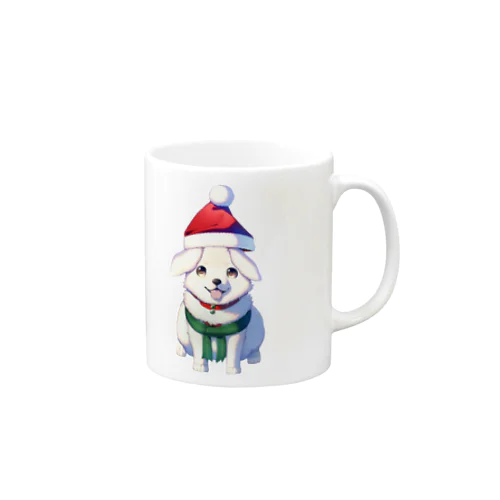 Merry Xmas　わんこ Mug