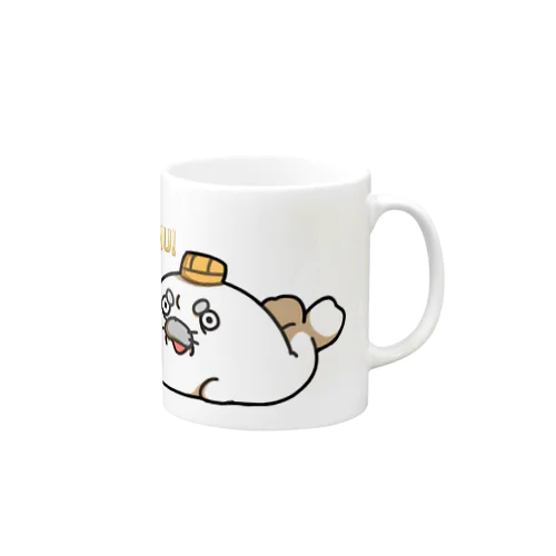 三国志あざらし　さんざらし　三国志　ウムッ Mug