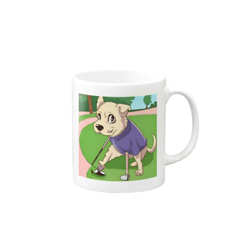 プロゴルファー犬 Mug