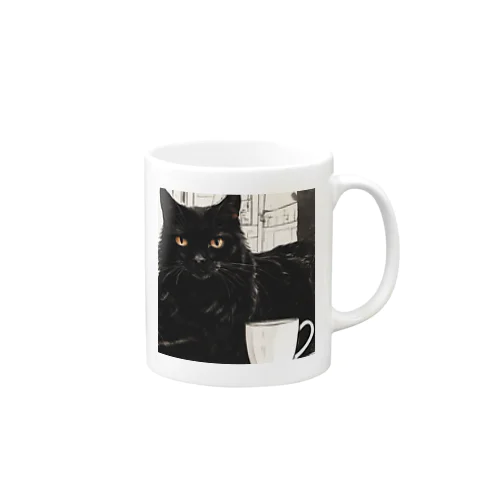 黒猫とコーヒー③ Mug
