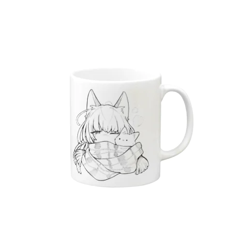 マフラーとねこ Mug