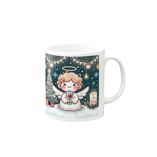 呑(どん)天使のクリスマスデフォルメ Mug