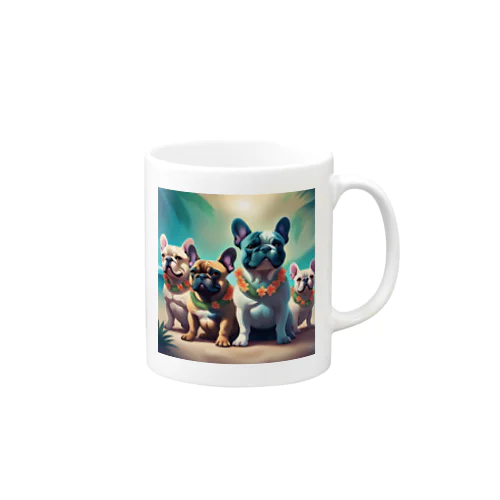 ハワイアンなフレンチブルドッグ Mug