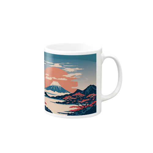 日本画・富士山 Mug