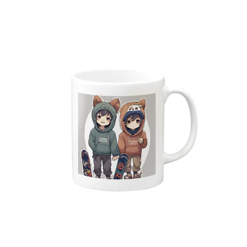 犬っ子あっくんと弟のなつくん Mug