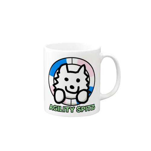 AGILITY SPITZ「タイヤからこんにちは！」 Mug