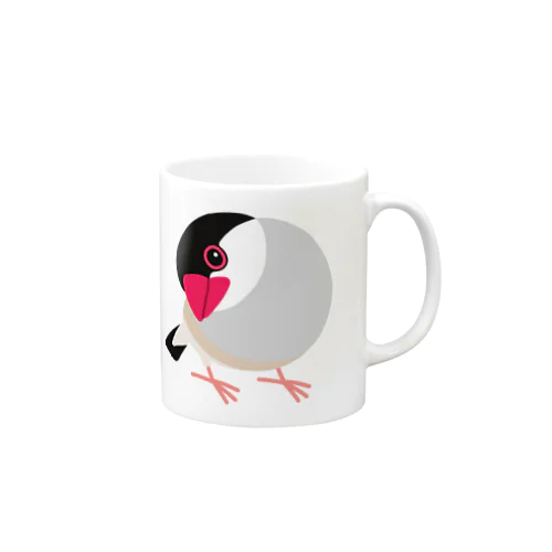 首をかしげる桜文鳥 Mug