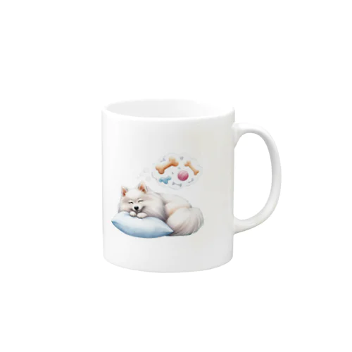 すやすやアニマル　日本スピッツ Mug