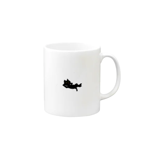 リラックス黒猫ラッキー Mug