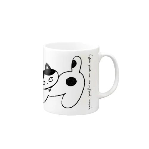 ねこねこハチワレ Mug