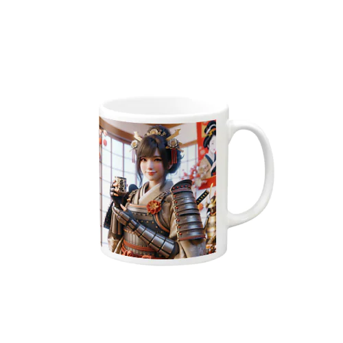 呑(どん)女武士の正月 Mug