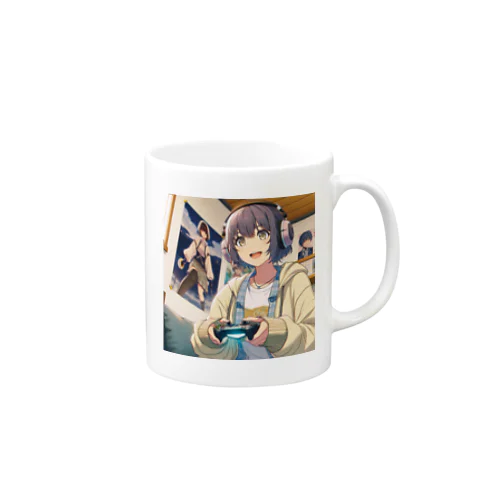 ゲームの夜に輝く笑顔 Mug