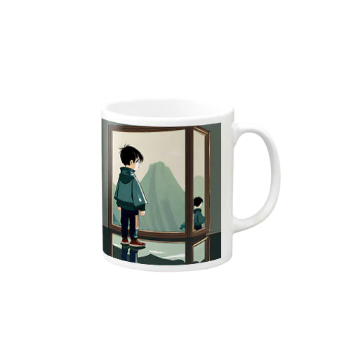 孤独な少年　　 Mug