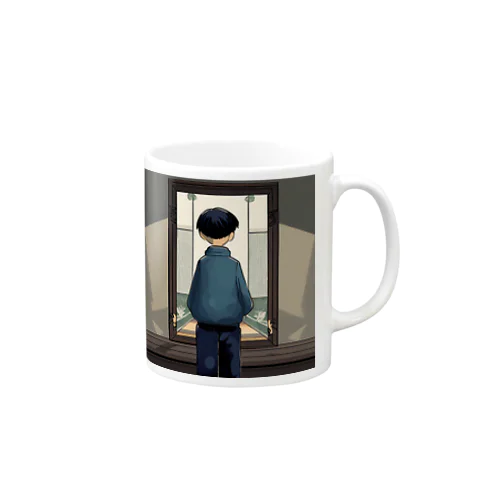 孤独な少年　 Mug