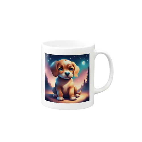 かわいい犬のイラストグッズ Mug