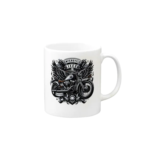 Rebel Ride: ビンテージバイカー Mug