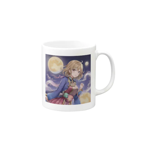 月夜に美しく照らされるアリシア Mug