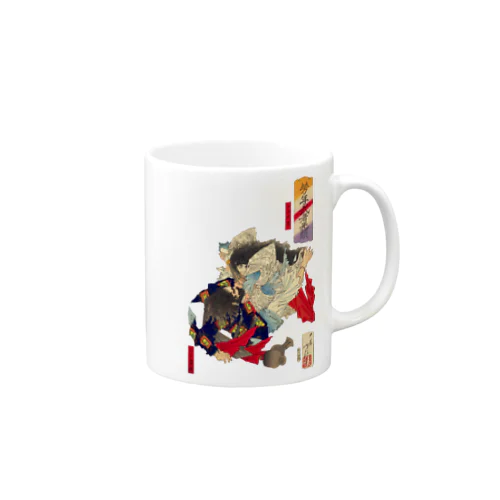 浮世絵　芳年武者无類 日本武尊・川上梟師 Mug