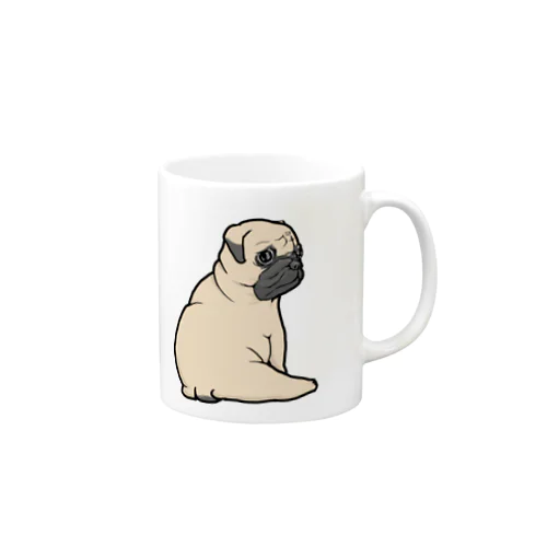 ふりかえりパグ Mug