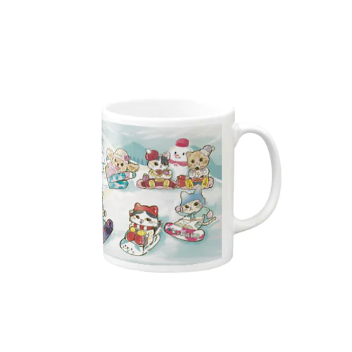 そらくん一家　マグカップ　ミニイラスト付き Mug