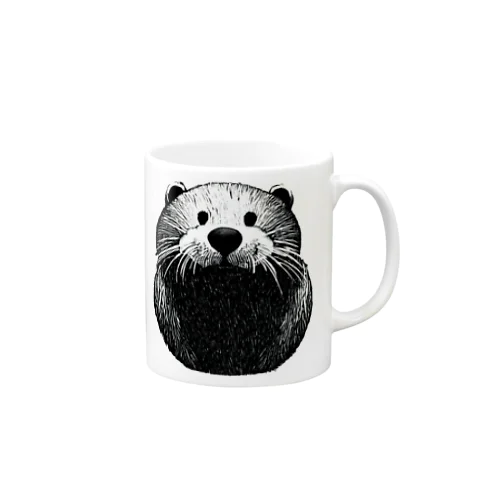 カワウソくん(文字なし) Mug