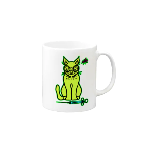 待ちきれない猫 Mug