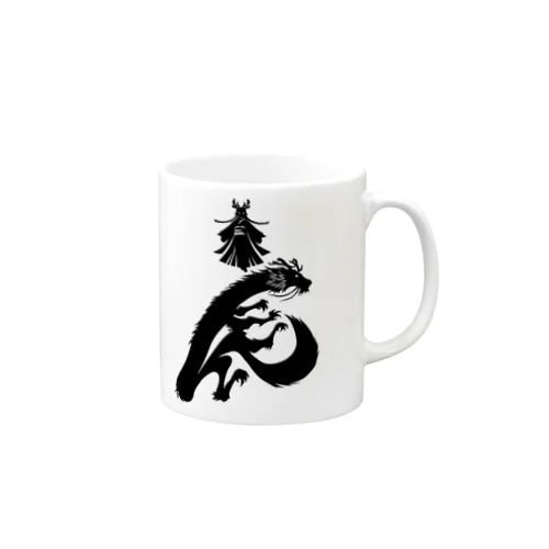 辰年辰姫ブラック Mug