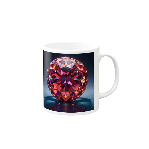 赤い水晶 Mug