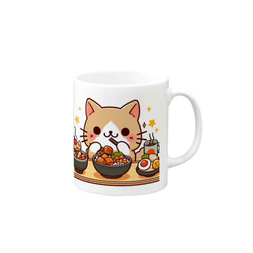 ☆食いしん坊にゃんこ☆ Mug