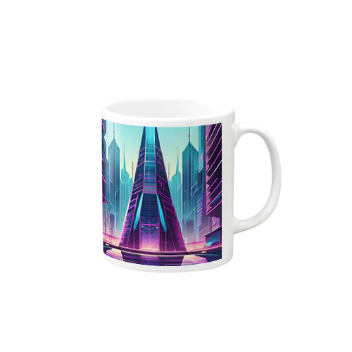 サイバーパンク都市 Mug