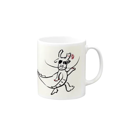 新年のあいさつに来たドラゴン Mug