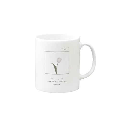 Powderpink tulip , Logoflame . Mug