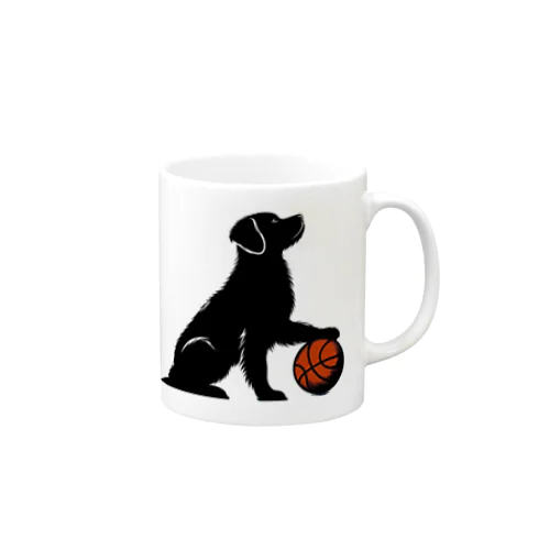 犬とバスケットボール Mug