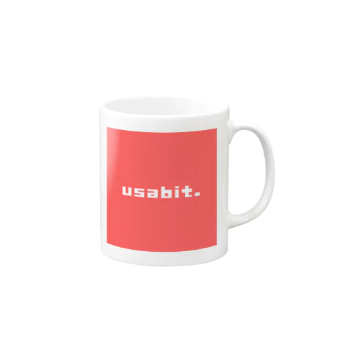 usabit.シンプルマグ(レッド) Mug