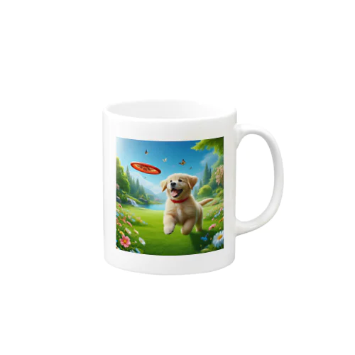 ほっこりシャイニー柴犬の子犬グッズセット Mug
