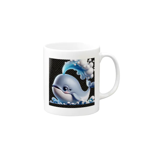 潮ふきクジラのモン太 マグカップ