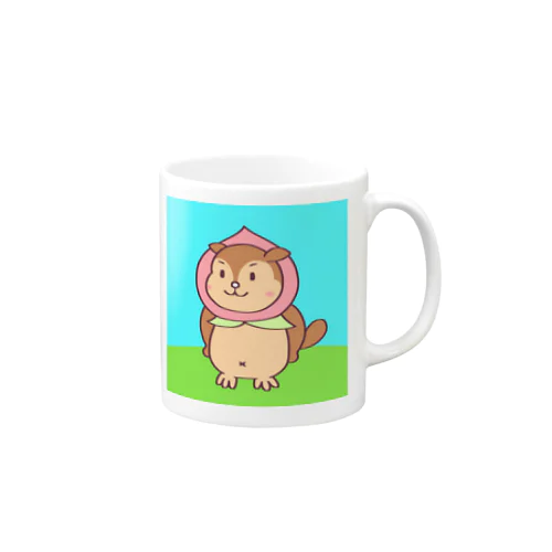 徒歩勤務になってから3ヶ月飛んでないももももんがくんマグカップ Mug