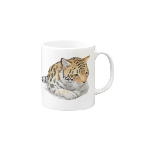 静かなかわいらしいヒョウ Mug