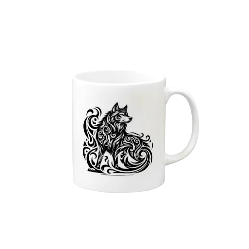 Wolf  ✖️  Tribal   「Stand」 Mug