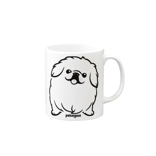 モノクロペキニーズちゃん Mug