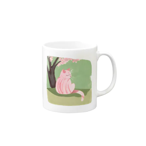 和み　桜ねこ Mug