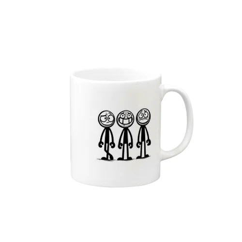 線人くん(3人ver) Mug