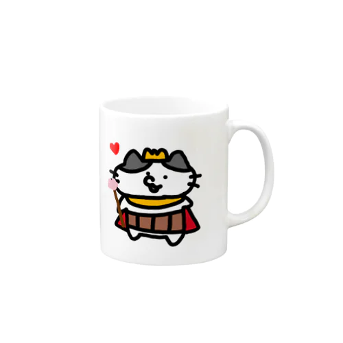 腹巻き寒がりにくきゅう王 Mug