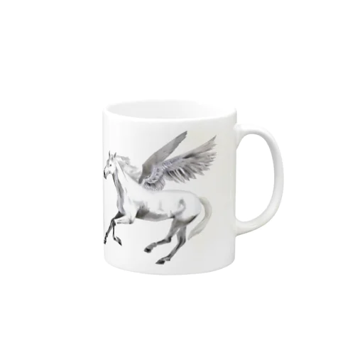 白馬グッズ Mug