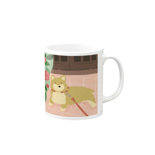 寝そべるワンちゃん🐕 Mug