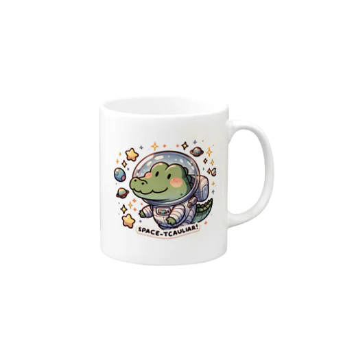 　宇宙飛行士ワニ Mug