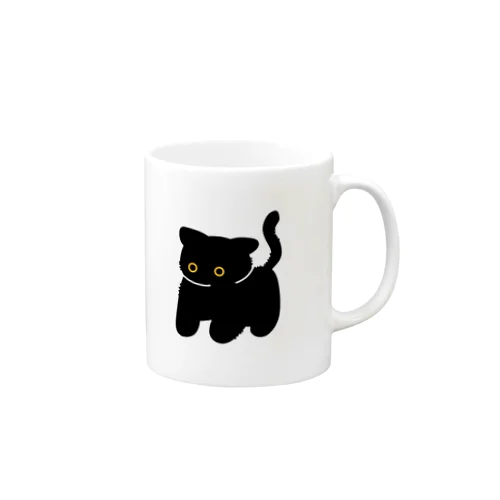 威嚇黒猫 Mug