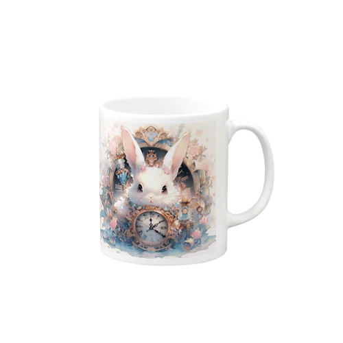 うさぎと時計｡.:*･ﾟ Mug