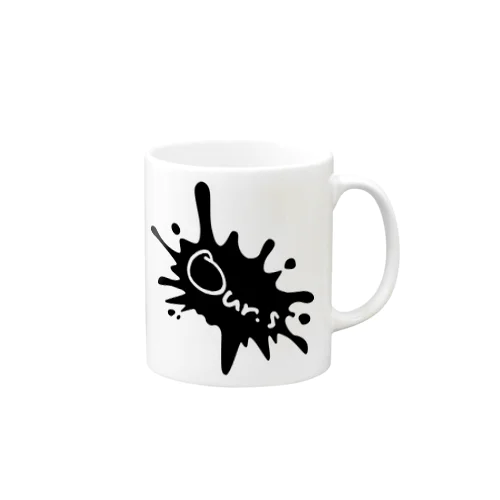 Our.s とびちるビックインク風ロゴ Mug